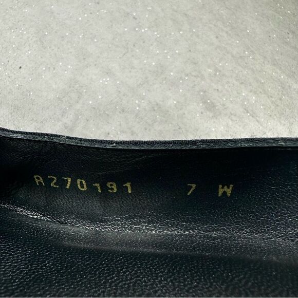 Stuart Weiztman Deep Blue Kitten Heel Loafers- Size 7W - Picture 2 of 14